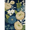 Standalone 7 x 9 ft. Seaport Collection Seaside Boquet Woven Area Rug, Blue ST323818